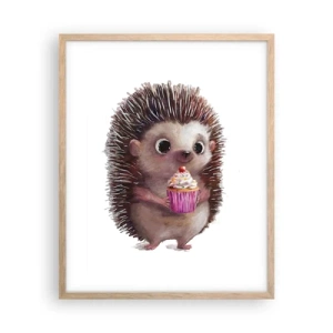 Poster in cornice rovere chiaro - Festa ogni giorno - 40x50 cm