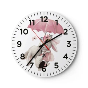 Orologio da parete - Orologio in Vetro - Questo è proprio amore - 30x30 cm