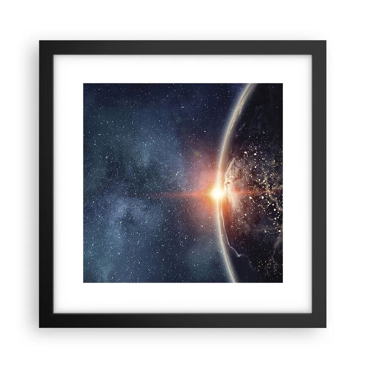 Poster in cornice nera - In una nuova prospettiva - 30x30 cm