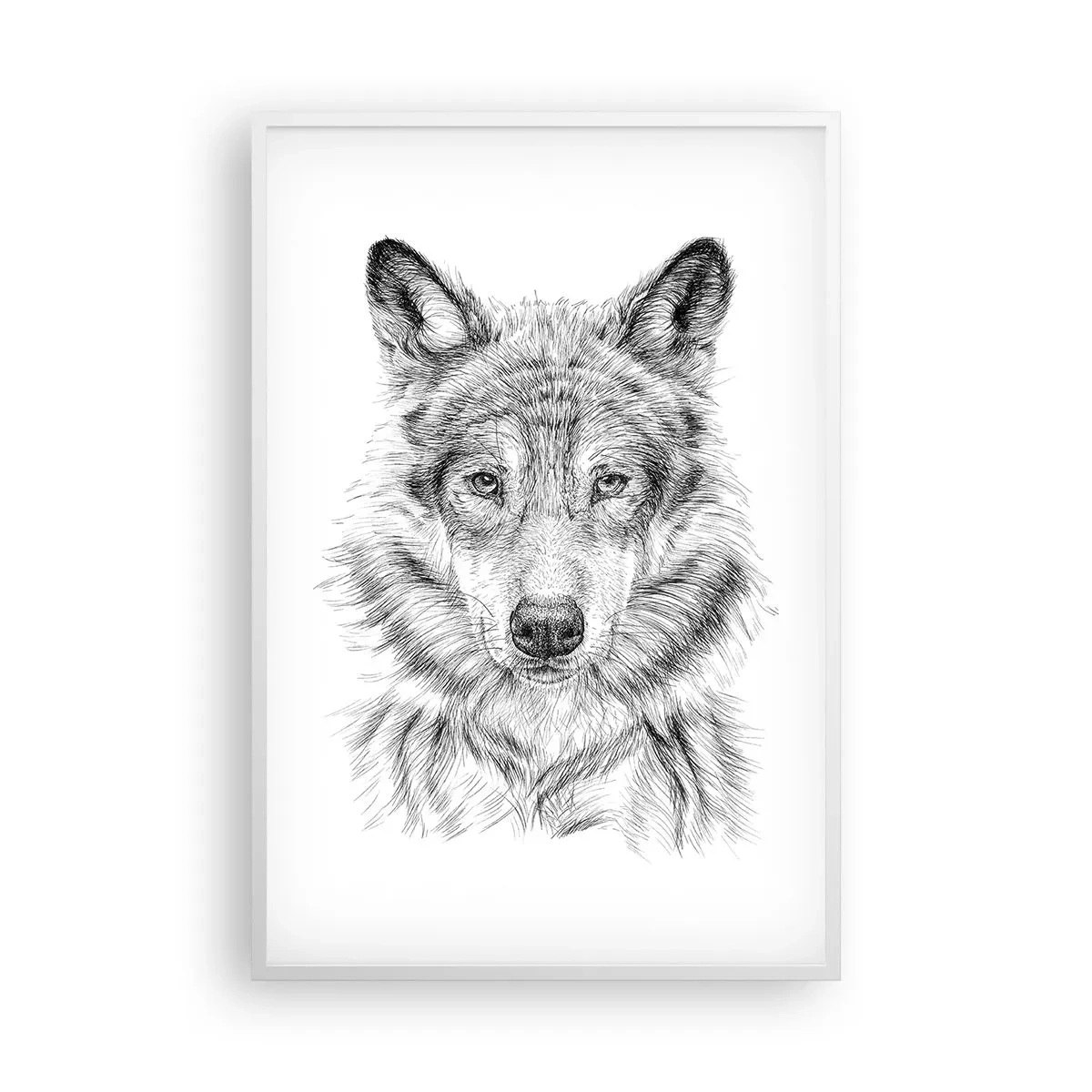 Poster in cornice bianca - Condottiero nato - 61x91 cm