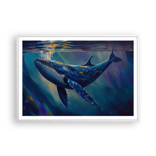 Poster in cornice bianca - Benvenuti nel mio mondo - 100x70 cm