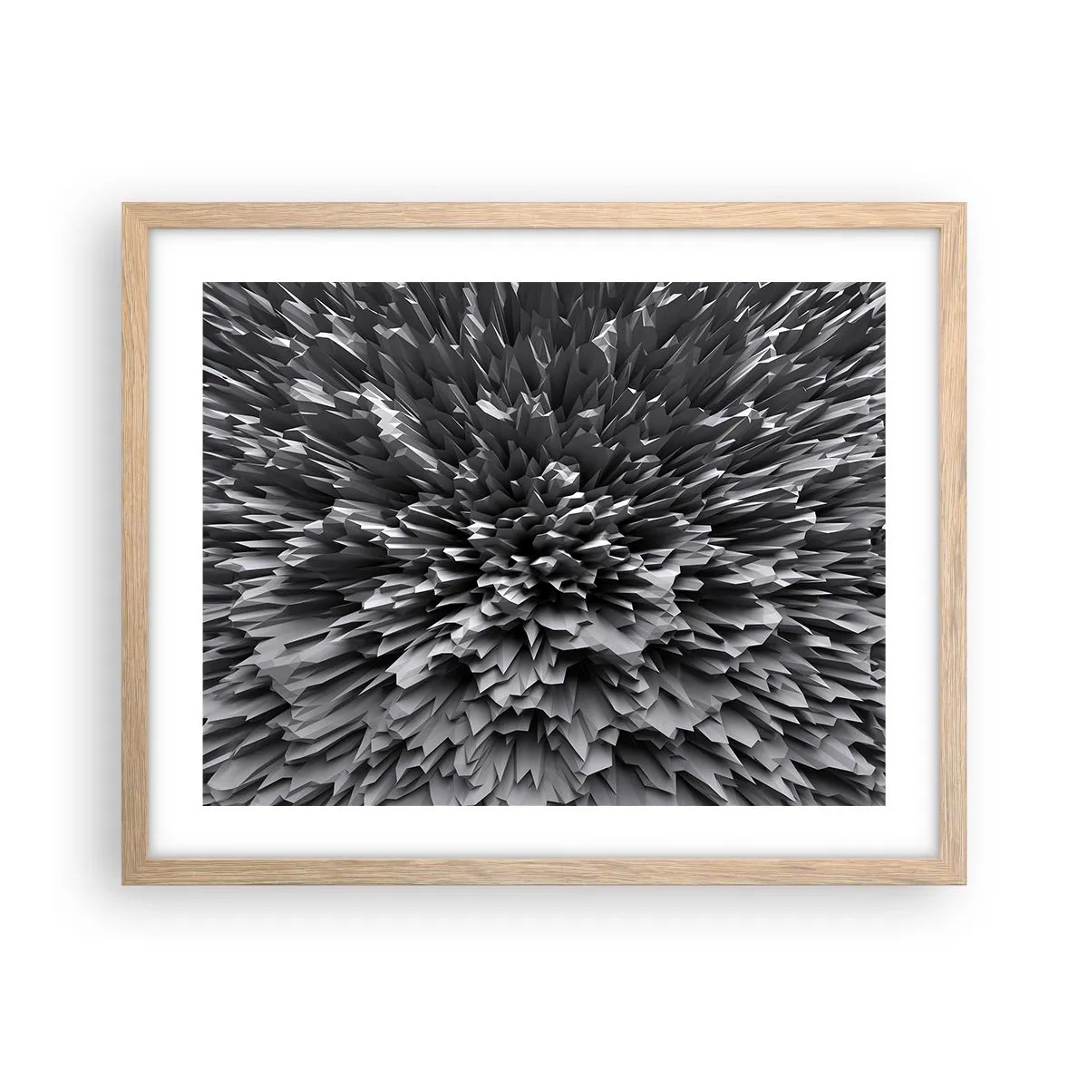 Poster in cornice rovere chiaro - Spigolosità massima - 50x40 cm