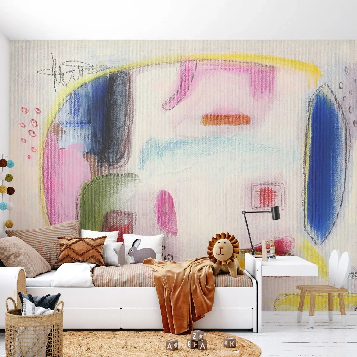 Fotomurali Premium Canvas - Più convesse che concave o piatte - Astrazione, Pezzo, Elefante - 350x256 cm