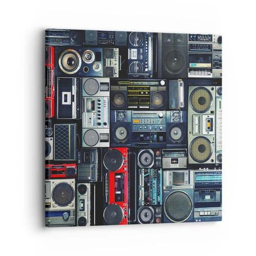 Quadro su tela - Stampe su Tela - Nostalgia degli anni '80 - 30x30 cm