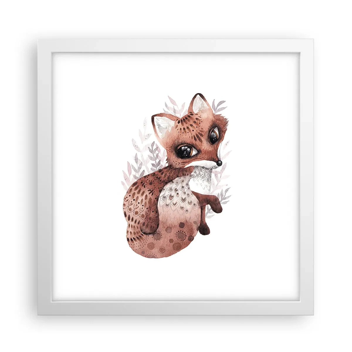 Poster in cornice bianca - Semplicemente da amare - 30x30 cm