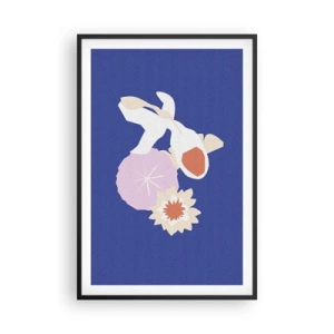 Poster in cornice nera - Composizione di fiori e boccioli - 61x91 cm