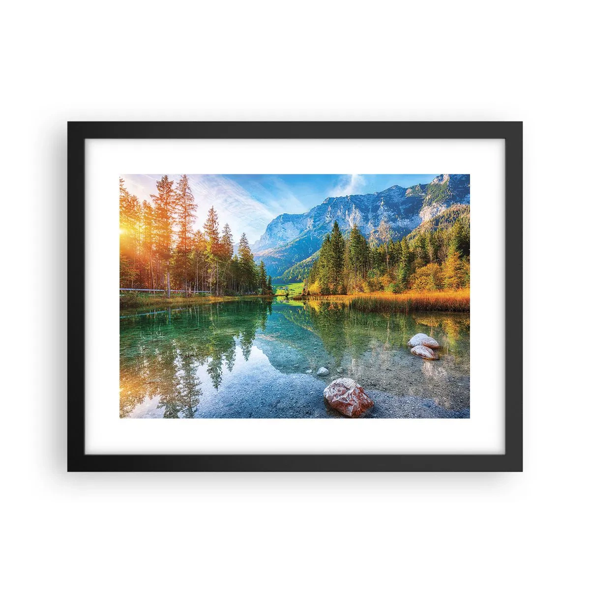 Poster in cornice nera - La mitezza dell'autunno - 40x30 cm