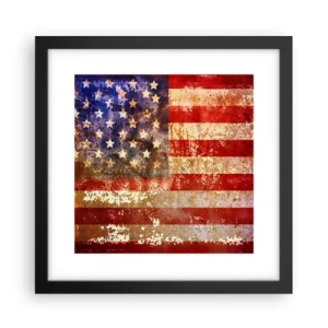 Poster in cornice nera - L'attimo non passa - 30x30 cm