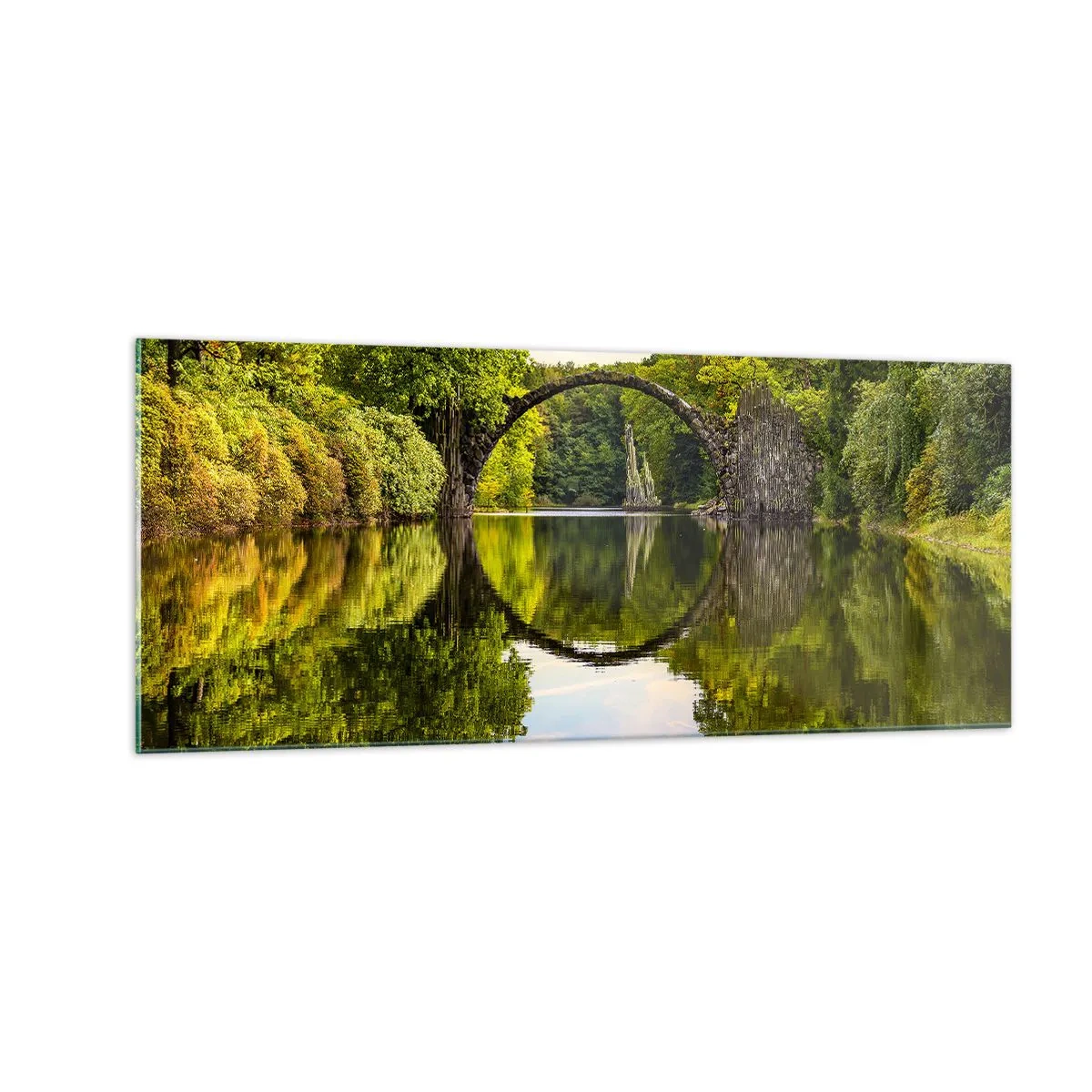 Quadro su vetro - All'incontro di due mondi - 100x40 cm
