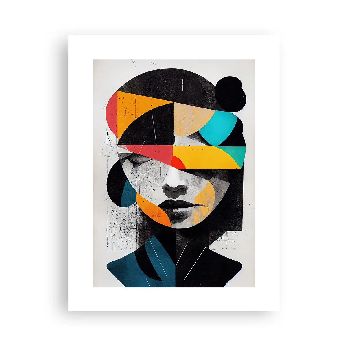 Poster - Ritratto interiore multicolore - 30x40 cm