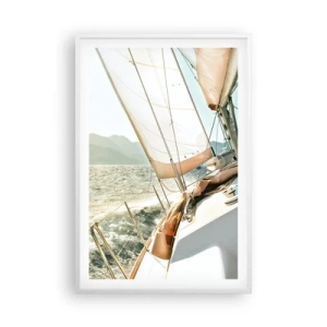 Poster in cornice bianca - A vele spiegate - 61x91 cm