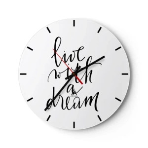 Orologio da parete - Orologio in Vetro - Of course - 40x40 cm