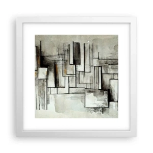Poster in cornice bianca - La forza della semplicità - 30x30 cm