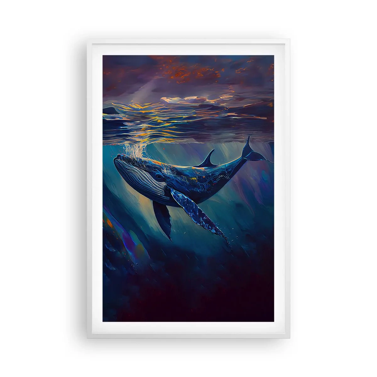 Poster in cornice bianca - Benvenuti nel mio mondo - 61x91 cm