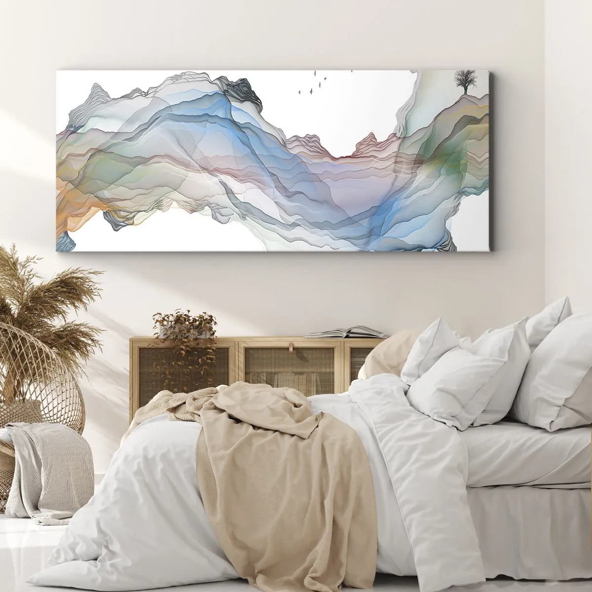 Quadro su tela - Stampe su Tela - Verso i monti di cristallo - 100x40 cm