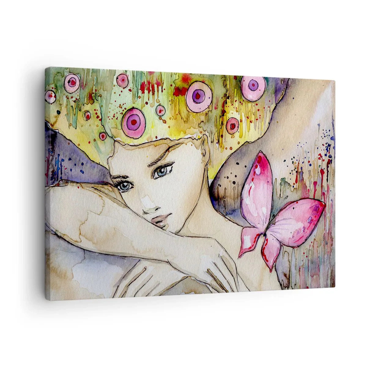 Quadro su tela - Stampe su Tela - La farfalla della principessa - 70x50 cm