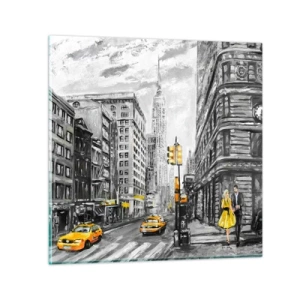 Quadro su vetro - Racconto di New York - 30x30 cm