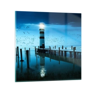 Quadro su vetro - E passa la paura del buio - 30x30 cm