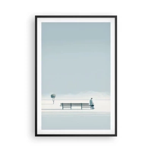 Poster in cornice nera - Si, aspetto. - 61x91 cm