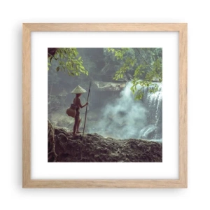 Poster in cornice rovere chiaro - In armonia con la natura - 30x30 cm