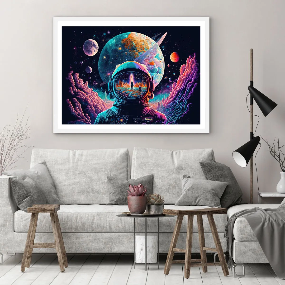 Poster in cornice bianca - I filosofi non l'avevano pensato - 91x61 cm