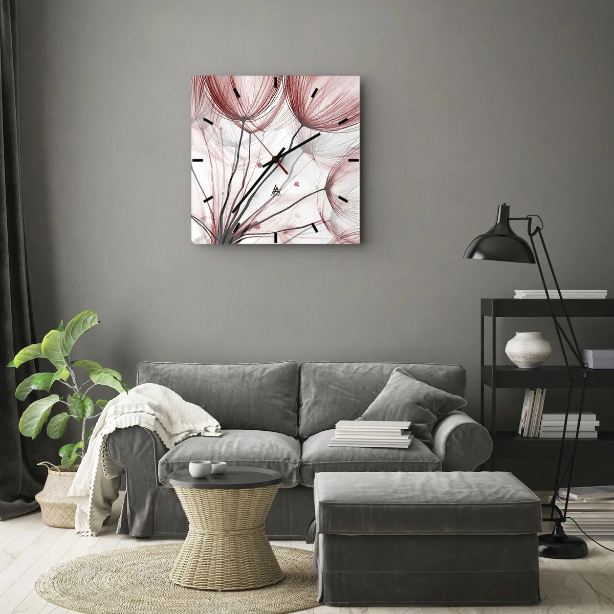 Orologio da parete - Orologio in Vetro - Prima del decollo - 40x40 cm