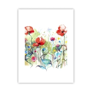 Poster - Il prato fiorito a maggio - 30x40 cm