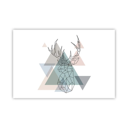 Poster - Nel bosco geometrico - 91x61 cm