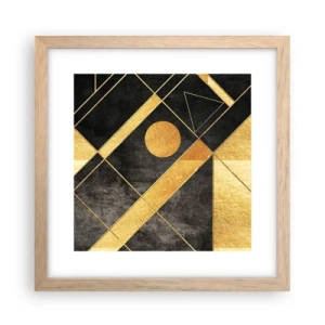 Poster in cornice rovere chiaro - Sole del deserto - 30x30 cm