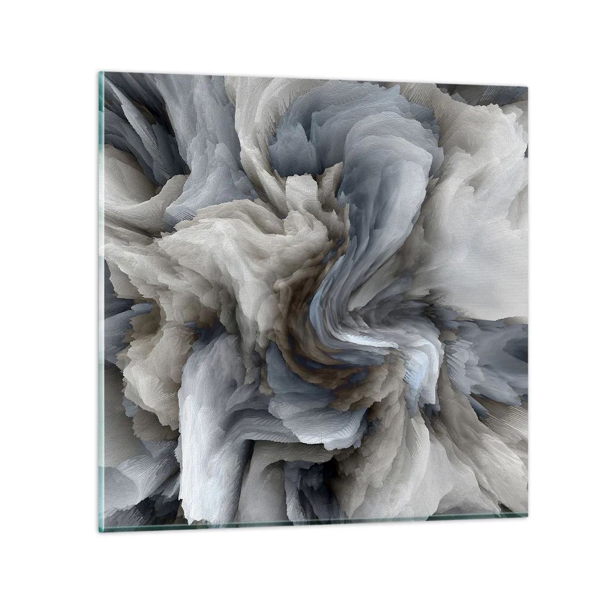 Quadro su vetro - Pietra in fiore - 30x30 cm