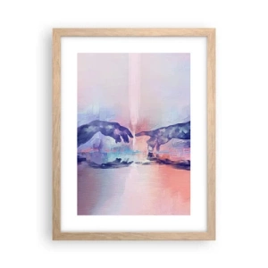 Poster in cornice rovere chiaro - La scintilla divina della vita - 30x40 cm