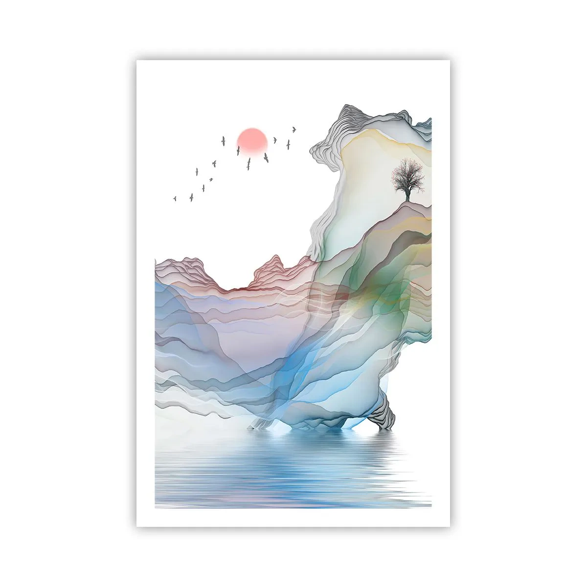 Poster - Verso i monti di cristallo - 61x91 cm