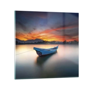 Quadro su vetro - Viene una notte buona - 60x60 cm