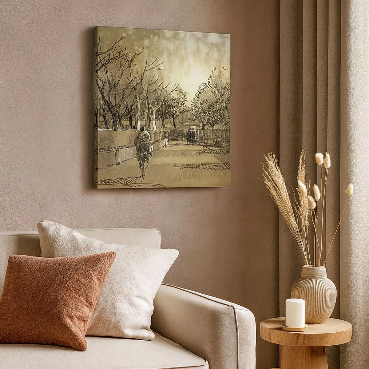 Quadro su tela - Stampe su Tela - Attimo fermato con la penna - 30x30 cm