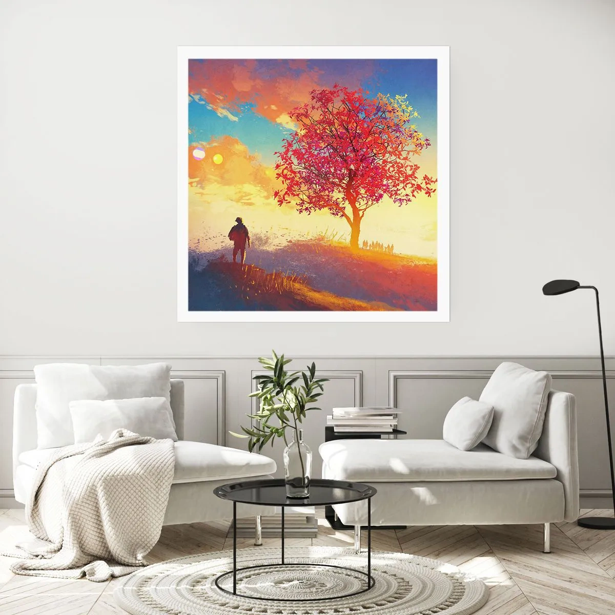 Poster - Pellegrino alla meta - 40x40 cm