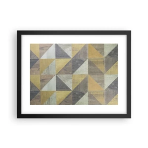 Poster in cornice nera - Secondo i triangoli - 40x30 cm