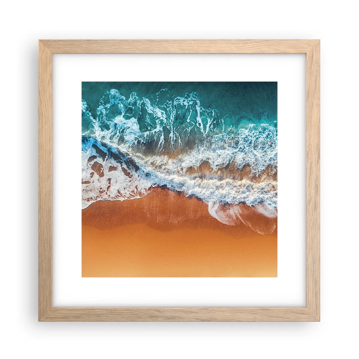 Poster in cornice rovere chiaro - Sempre in coppia - 30x30 cm