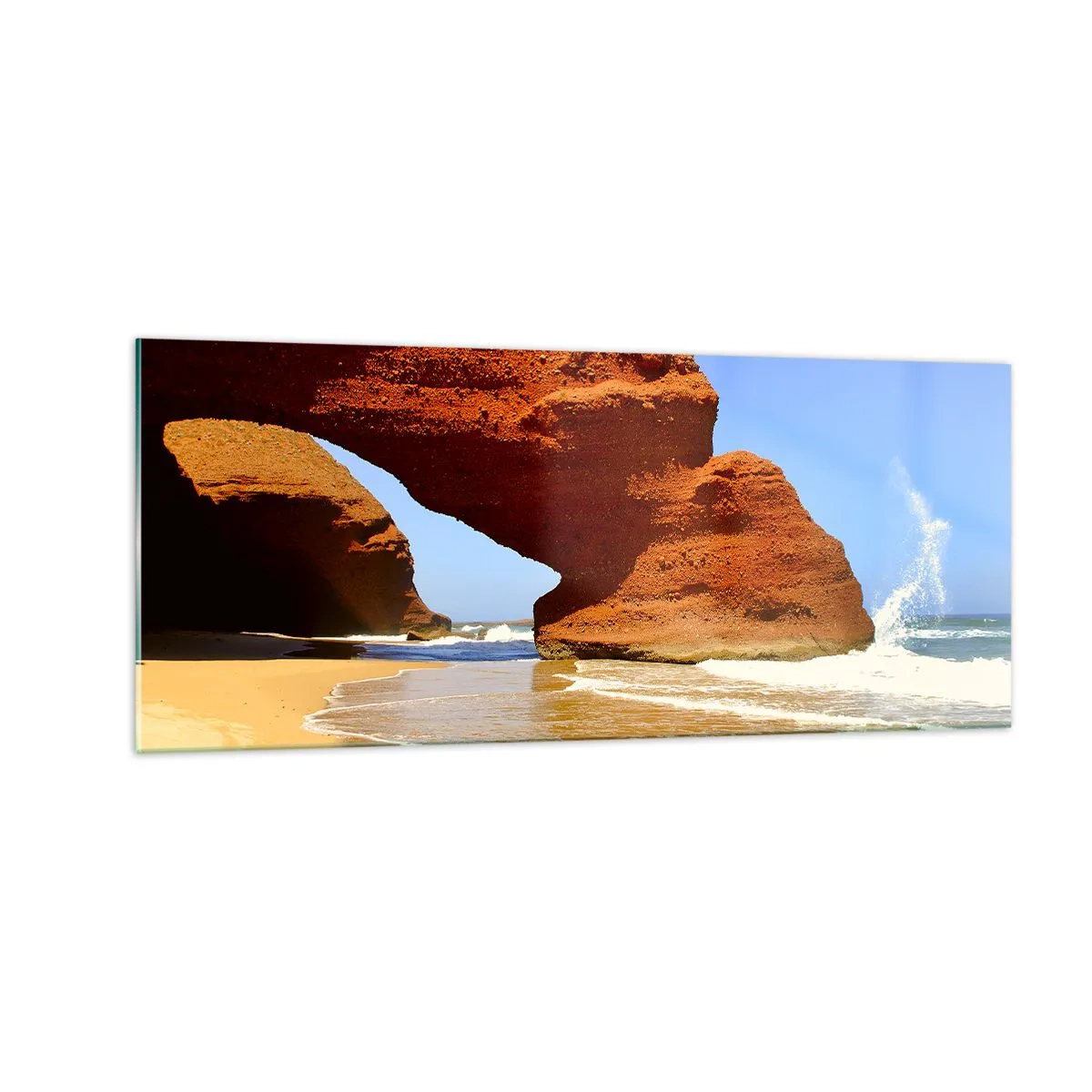 Quadro su vetro - Migliaia di anni di acqua e vento - 100x40 cm