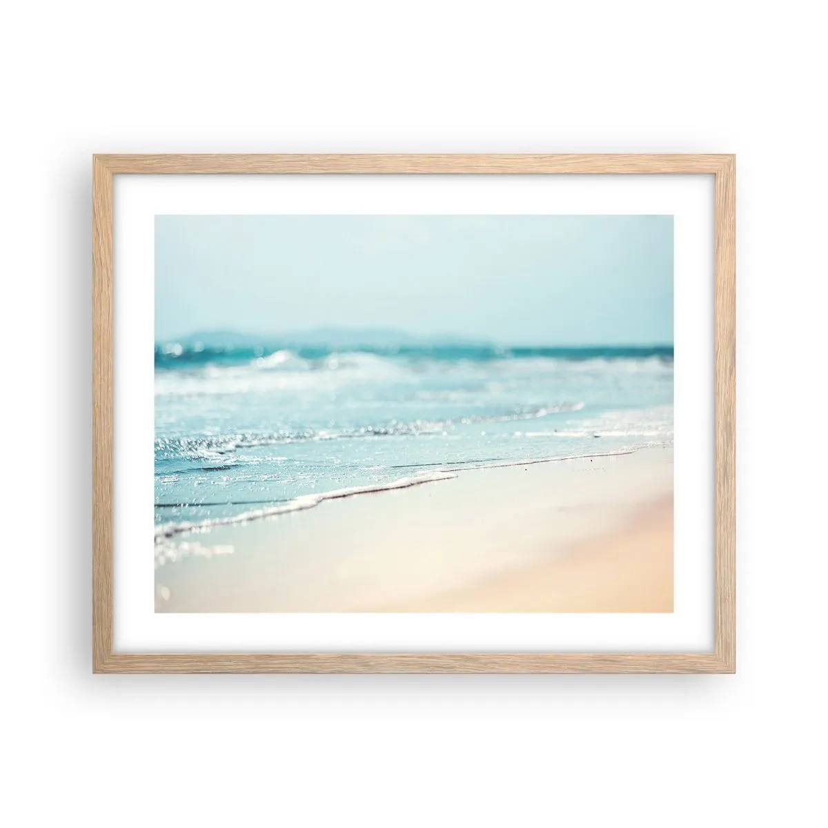 Poster in cornice rovere chiaro - Calore e rumore - 50x40 cm