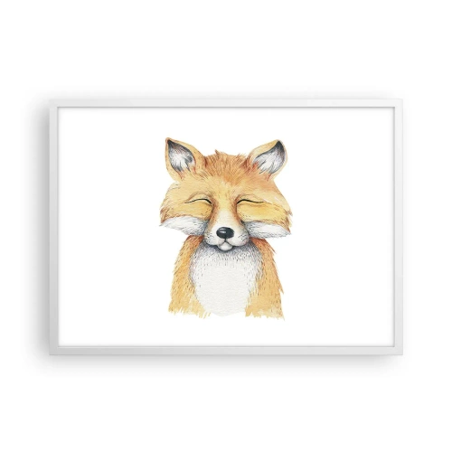 Poster in cornice bianca - Umore da volpe - 70x50 cm