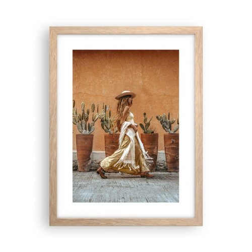 Poster in cornice rovere chiaro - In stile hippy - 30x40 cm