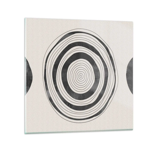 Quadro su vetro - Conta ciò che sta in mezzo - 70x70 cm