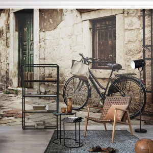 Fotomurali Premium Canvas - Ritorno al passato - Architettura, Bicicletta, Vintage ▾ - 200x140 cm