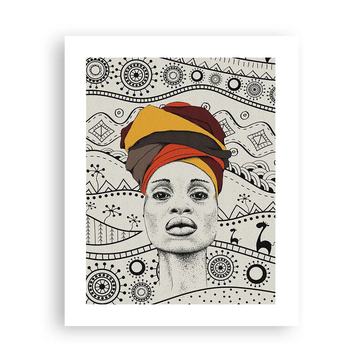 Poster - Ritratto africano - 40x50 cm