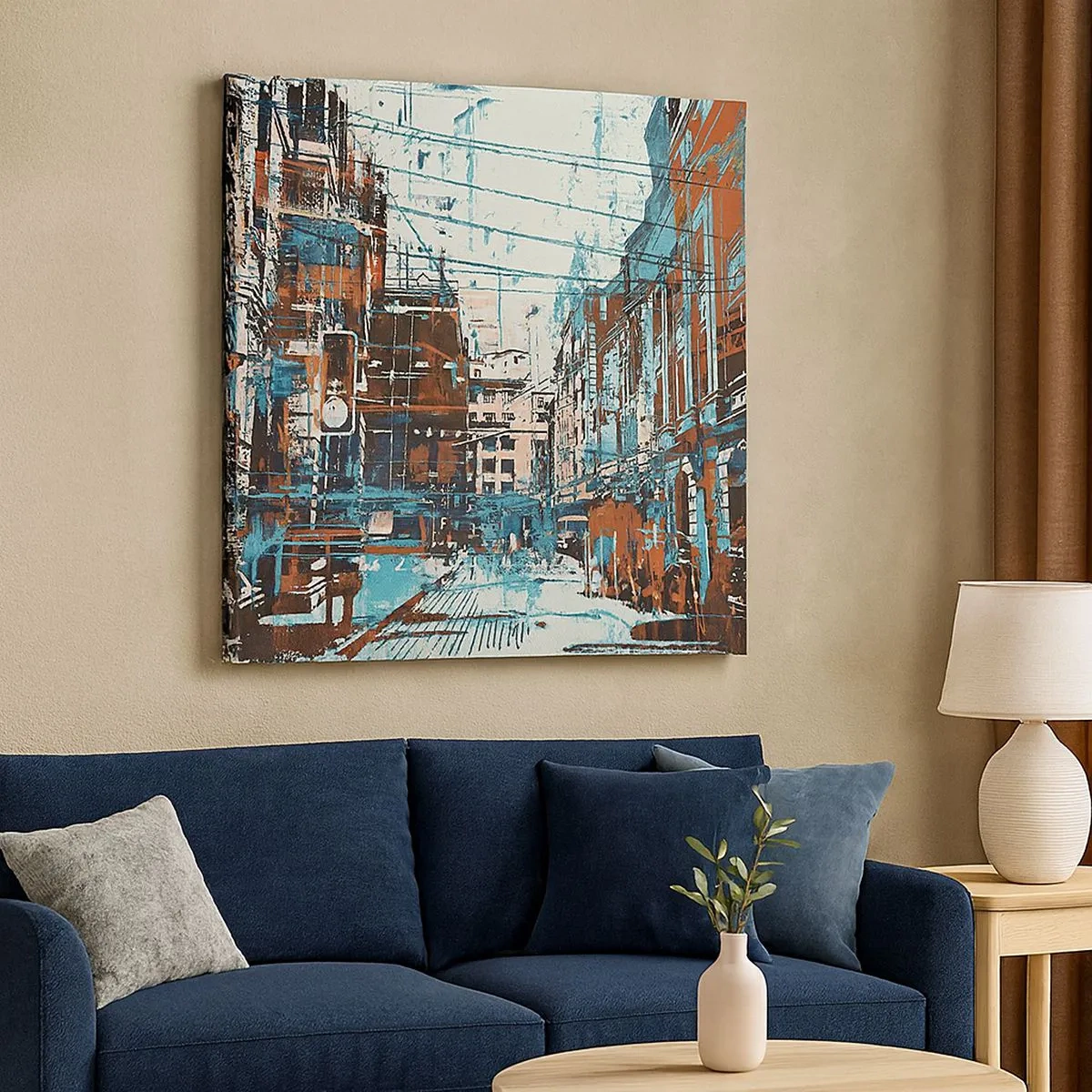 Quadro su tela - Stampe su Tela - Percorso cittadino consueto - 30x30 cm