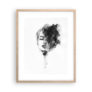 Poster in cornice rovere chiaro - Cosa sogna la ragazza - 40x50 cm