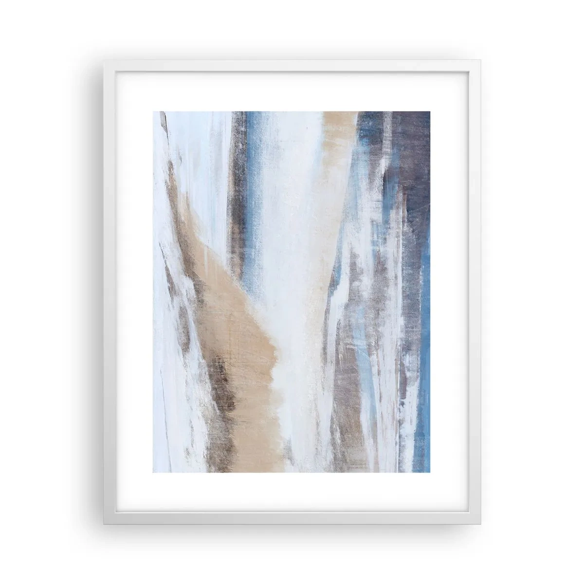 Poster in cornice bianca - Composizione invernale - 40x50 cm