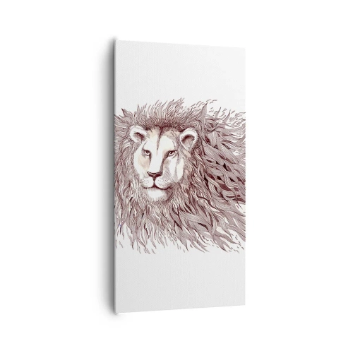 Quadro su tela - Stampe su Tela - Re fiammeggiante - 65x120 cm