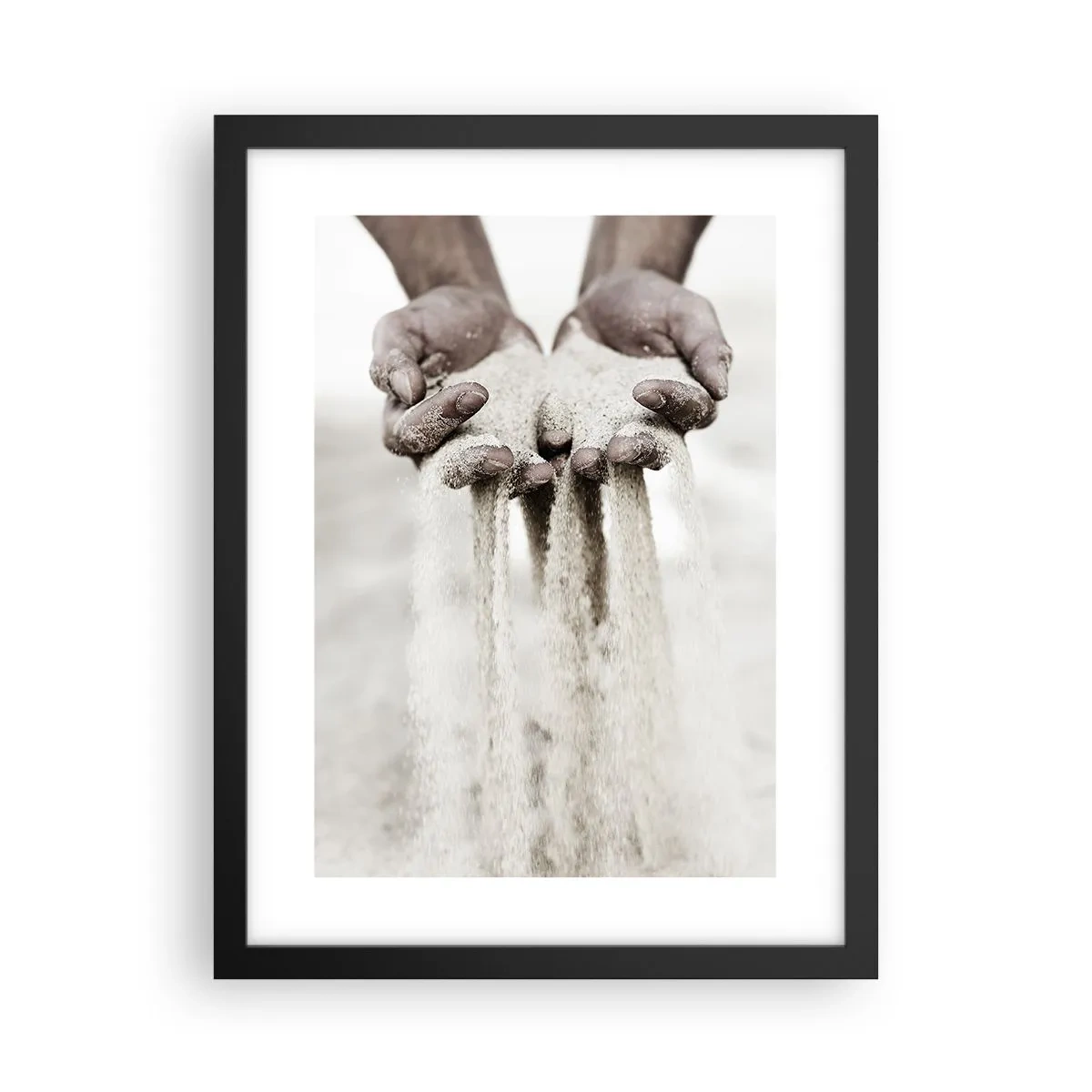 Poster in cornice nera - Con queste mani... - 30x40 cm