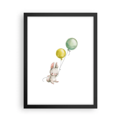 Poster in cornice nera - Volo anch'io! - 30x40 cm